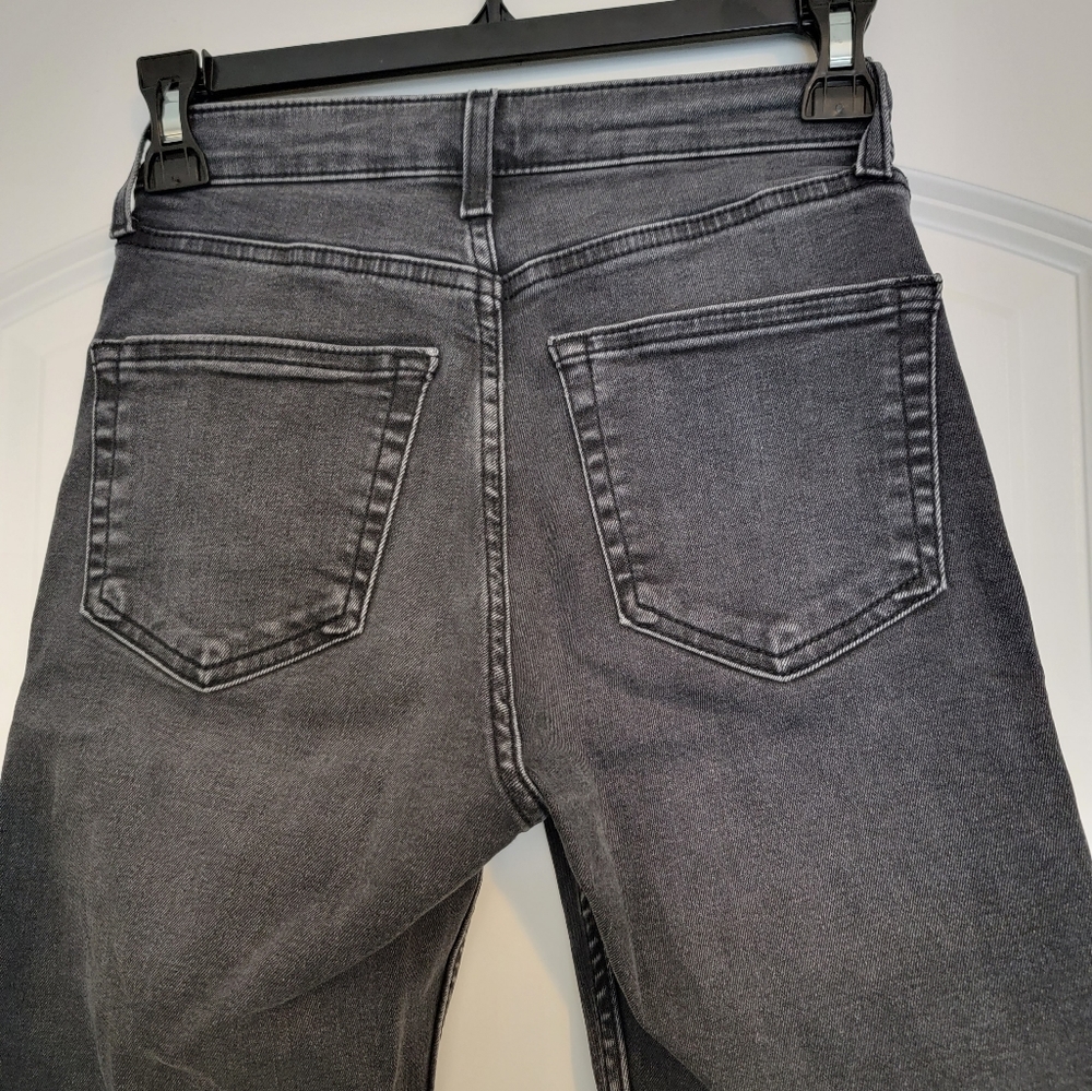 Topshop Moto Jamie Black Wash Side Stripe High Rise Jeans size 26 - Picture 7 of 13